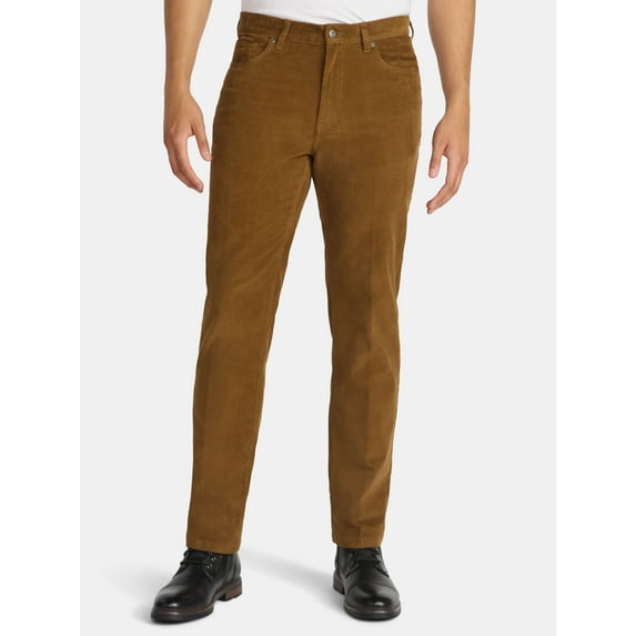 George Men's 5-Pocket Corduroy Pants, Size 29-48