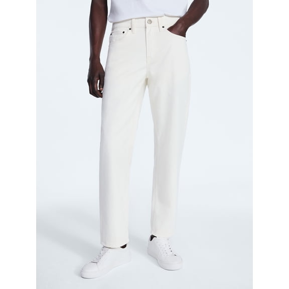 Free Assembly Men's Modern Straight Five Pocket Pants, Waist Sizes 30-38