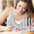 thumbnail image 1 of 5-Pack 0.5mm Quick-Dry Gel Pens, Smooth Writing Retractable Pens, Fine Point Ink for Office home Use, Non-Slip Grip Design, Multicolor Pen Set for Journaling and Note Taking, 1 of 5