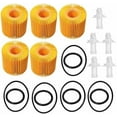 thumbnail image 1 of Oil Filter Kit(5Pcs) 04152-YZZA1 Replacement for Toyota Avalon Camry Sienna Lexus ES350 RAV4, 1 of 6