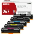 thumbnail image 1 of 5-Pack 067 Toner Cartidge Comaptible for Canon 067 067H CRG067 Canon ImageCLASS MF656Cdw LBP632Cdw MF653Cdw LBP633Cdw MF654Cdw MF650 LBP630 Series Printer Ink (Black Cyan Yellow Magenta), 1 of 7