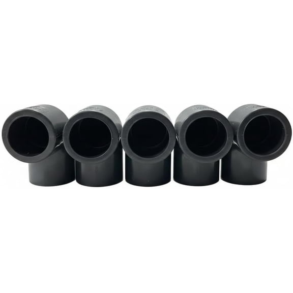 5-Pack 1/2" Schedule 80 PVC 90 Elbows | Industrial-Grade Right-Angle Fittings for Pumps, Sprinklers & Plumbing Repairs