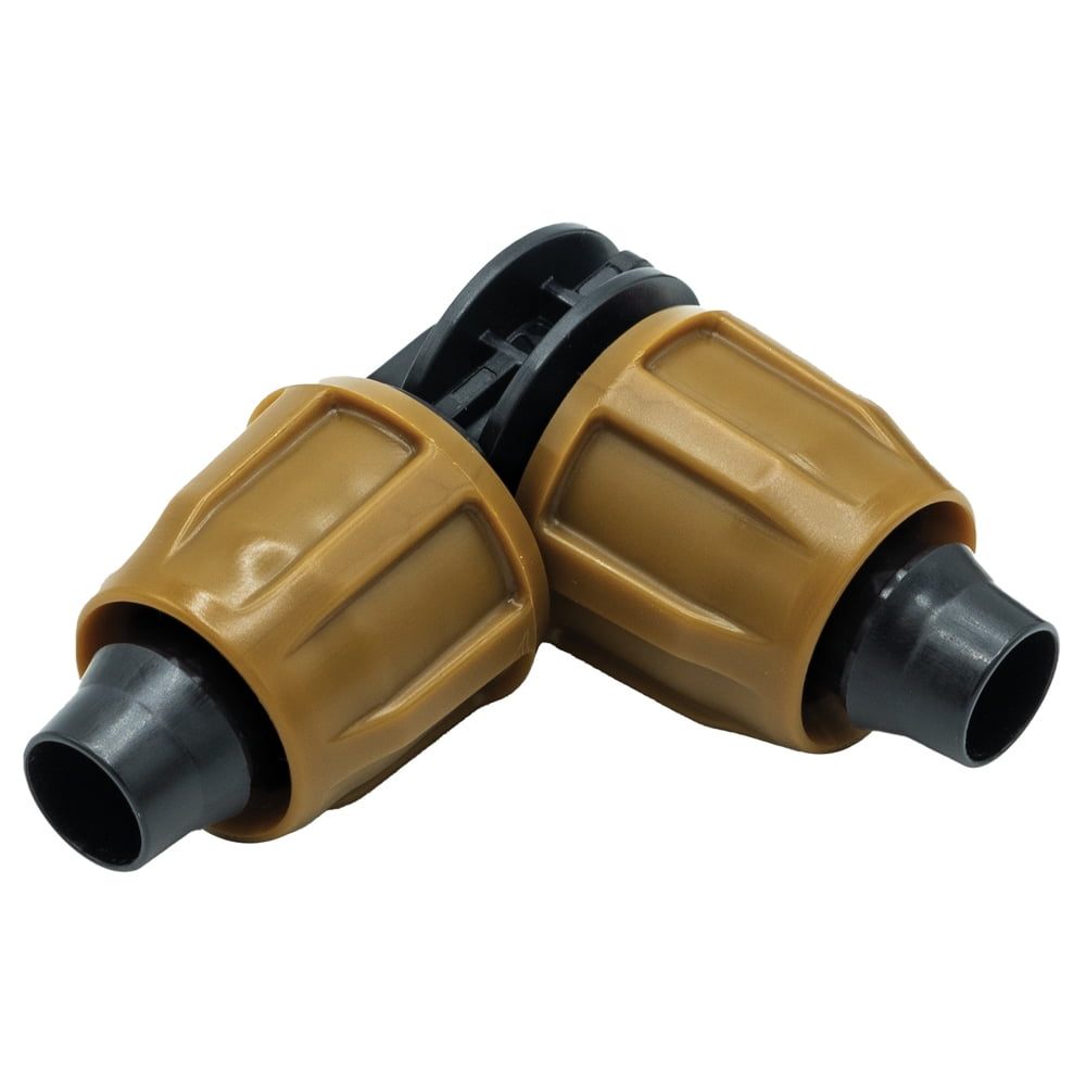 (5Pack) 1/2" Universal NutLock Elbow Drip Irrigation Tubing