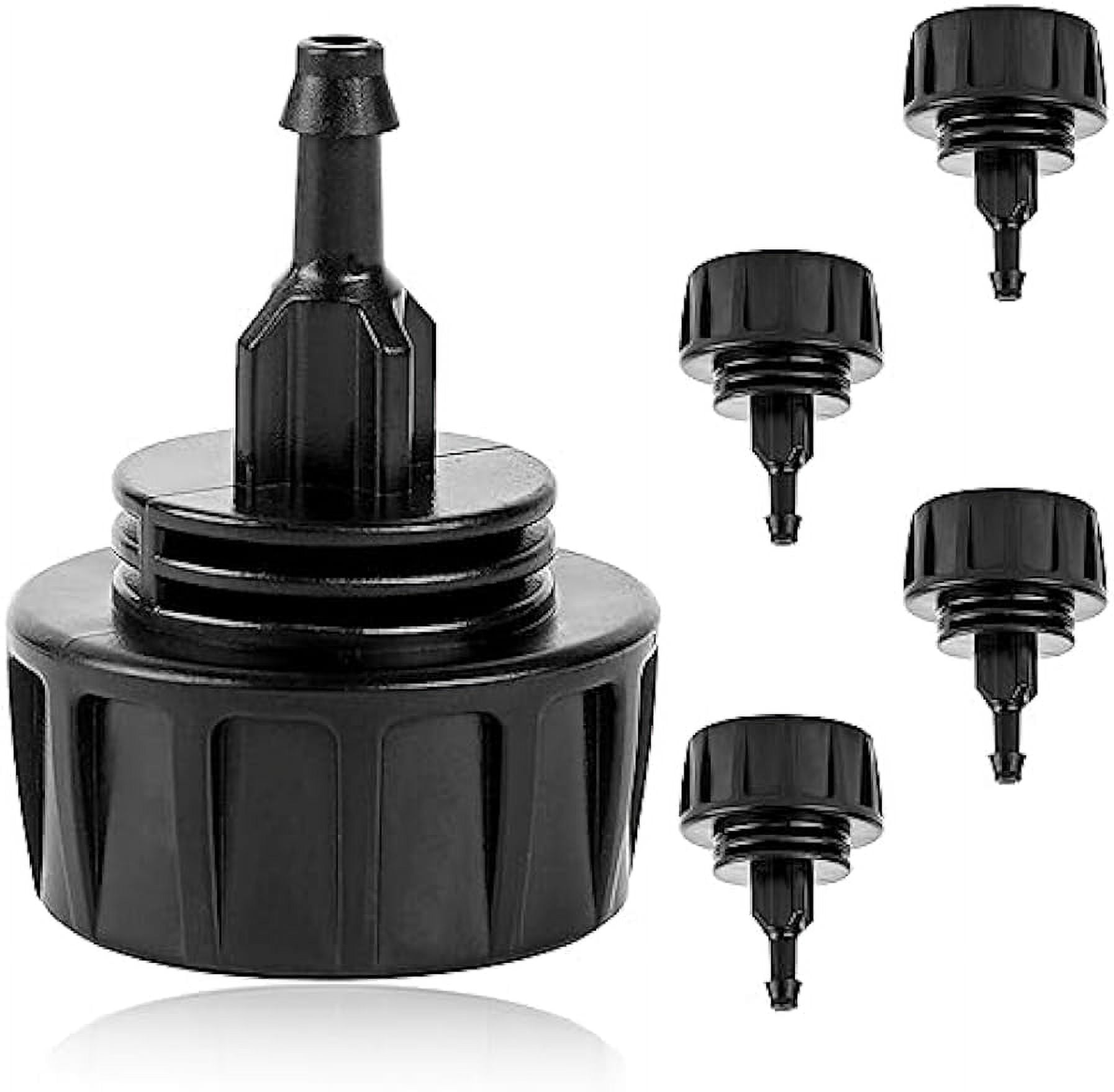 SHIHUALQ 1/4 Inch Drip Irrigation Tubing to Faucet/Garden Hose Adapter Drip Irrigation Hose Connectors Garden Hose Quick Connect Fittings, 5 Pack