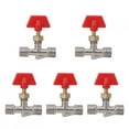 5Pack 1/4in Needle Valve Float Ball Valve Replacement Parts for Air Compressor