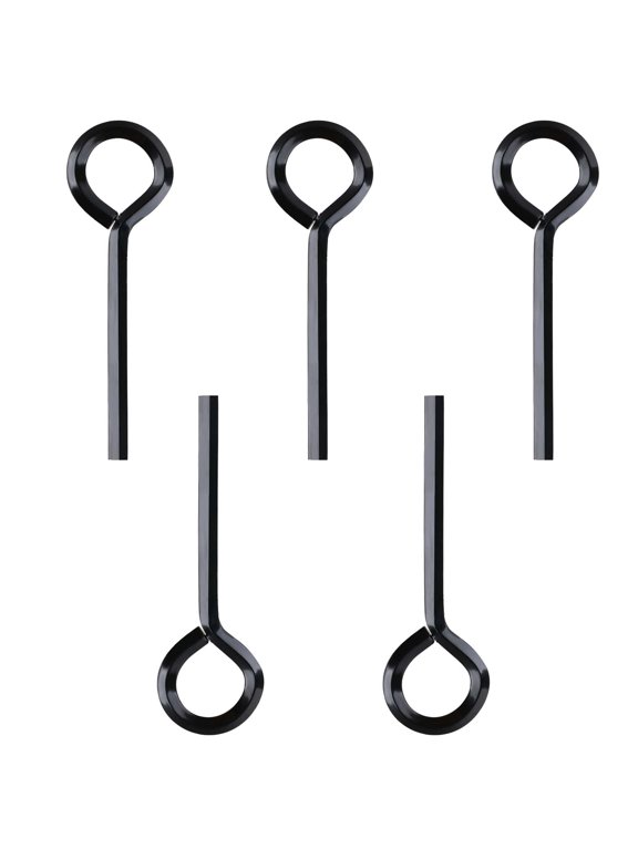 5 Pack 1/8" Allen Wrench, Hex Key for Push Bar Door, Standard Hex Dogging Key with Full Loop, Black Metal Allen Wrenches Keychain Door Keys