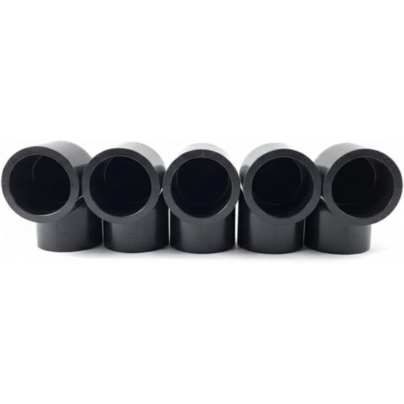 5-Pack 1 Schedule 80 PVC 90-Degree Elbow Fittings Socket Connect, Heavy-Duty