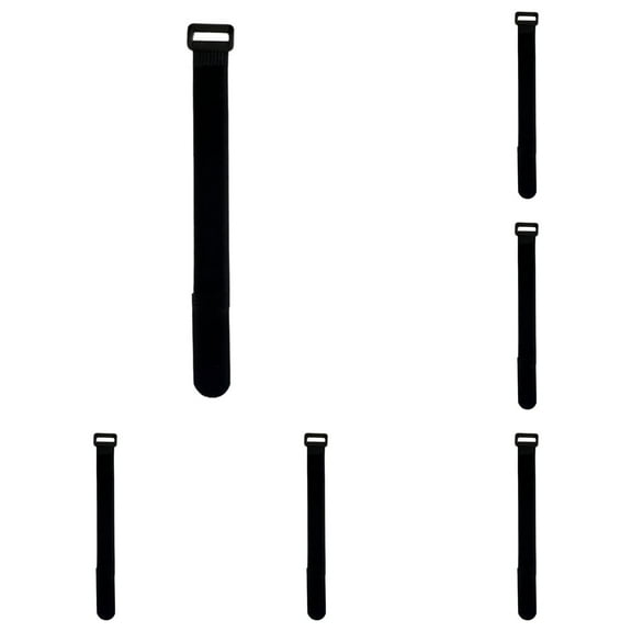 [5 Pack]1 x 12" Hook and Loop Reusable Fastening Nylon Cable Straps, Durable Functional Ties Organizer Fastener to Keep Your Places Tidy