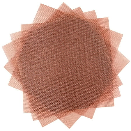 5 Pack 10 Mesh 99.9% Pure Copper Screen Woven Mesh Screen, Copper Mesh Cloth Fine Mesh,5.9x5.9 Inch