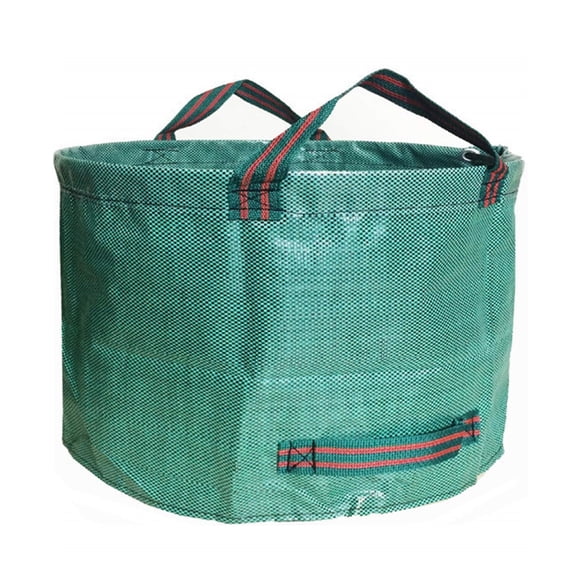 5-Pack 106 Gallon Heavy Duty Yard Waste Bags - Extra Large Lawn & Leaf Bags with 4 Handles, Includes Garden Gloves - Reusable Collapsible Bags for Leaves & Clippings