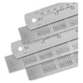 thumbnail image 1 of Unbranded Stainless Steel Ruler with Inch/Metric Conversion Table, 12 Inch, 5 Count, 5 Pack, 1 of 2