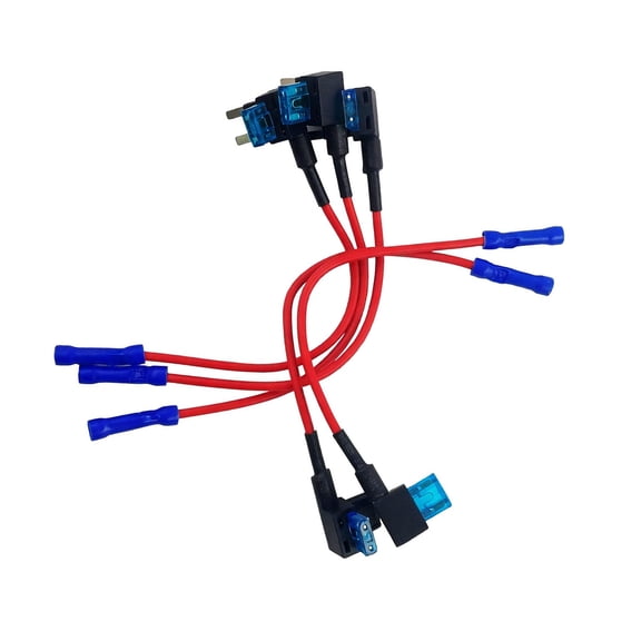 5 Pack 12V Car Add-a-Circuit Fuse TAP Adapter Mini Fuse Holder Connector | Mini ATM APM Blade Fuse Adapter for Car Circuit Modification & Electrical Wiring