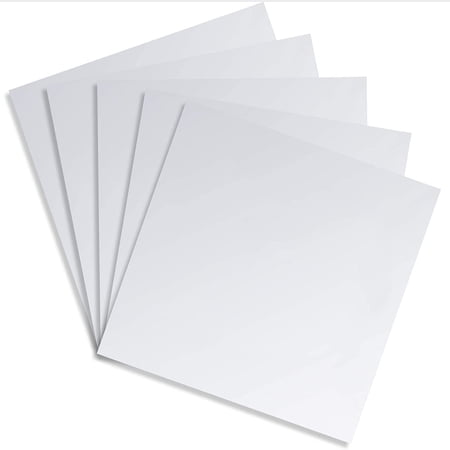 5 Pack 12x12 inch PET Flexible Mirror-like Tiles Sheets, Self Adhesive Cuttable Non-Glass Square Mirror Wall Stickers for DIY Craft Home Wall Decor