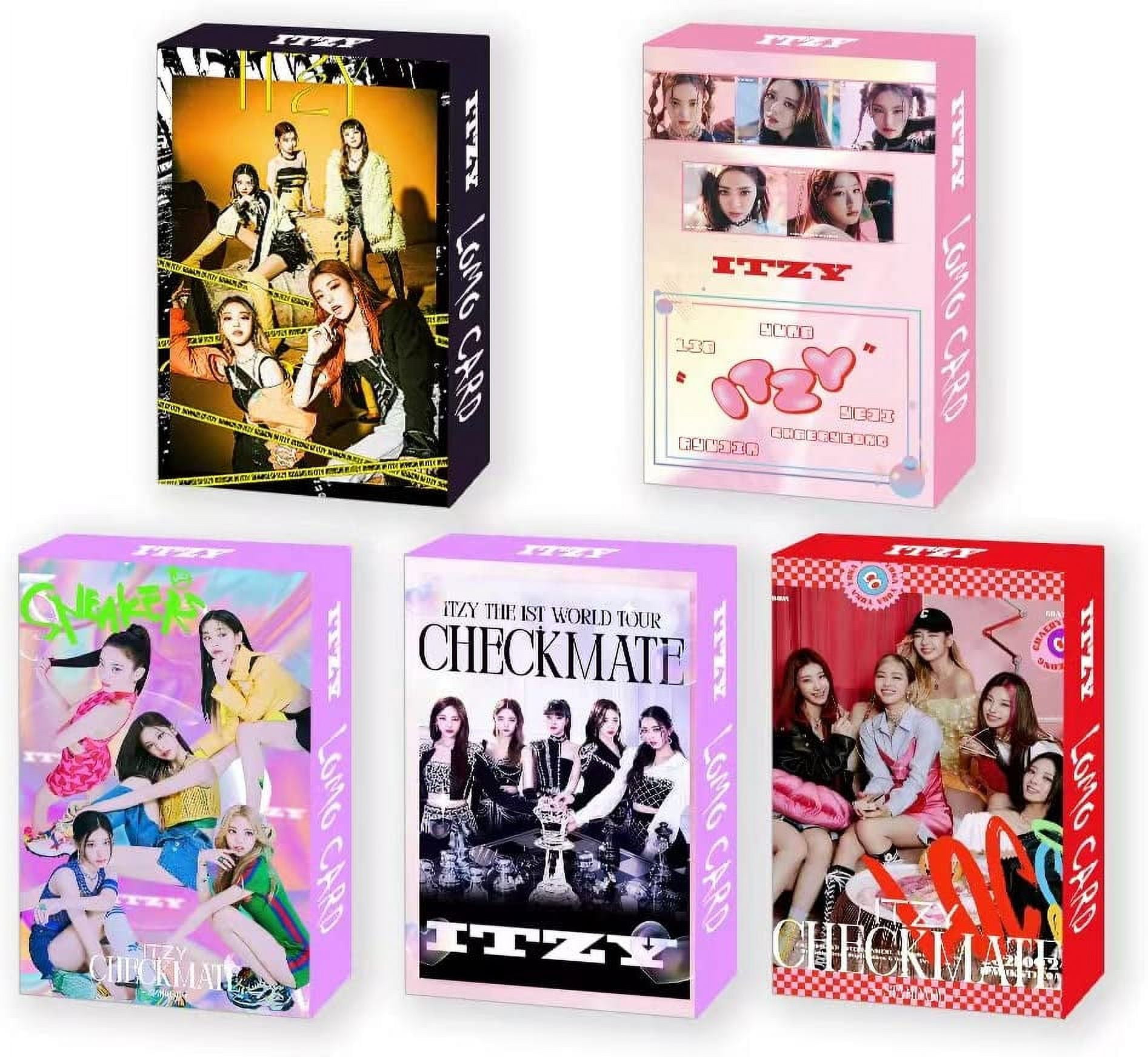 5 Pack/150 Pcs ITZY Lomo Kpop Photocards - High Quality Greeting
