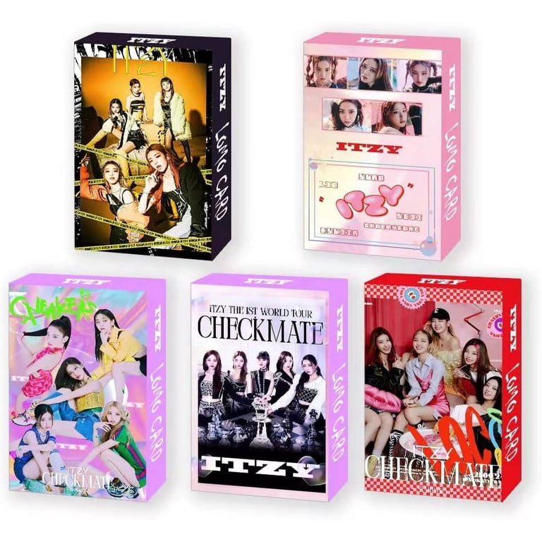 5 Pack/150 Pcs ITZY Lomo Kpop Photocards - High Quality Greeting