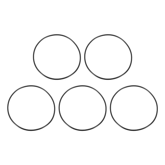 5 Pack 156 Nitrile O-rings, 90 Durometer 4-1/4" ID, 4-7/16" OD, 3/32" Width, Black