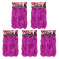 thumbnail image 1 of 5-Pack 15FT Pink Tinsel Garland – Glitter Metallic Twist for Christmas, Weddings, Luaus & More, 1 of 7
