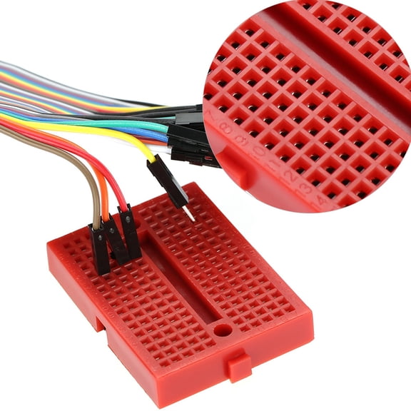 5 Pack 170 Points Mini Solderless Prototype Breadboard Set ABS Circuit Board Module for Electronic DIY Projects Electronics Prototyping