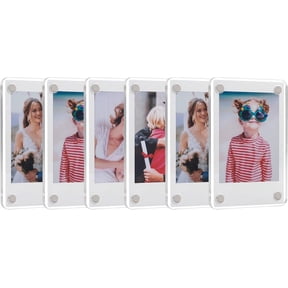 5 Pack 2.36×3.54 in Acrylic Magnetic Frames for Instax Mini, Clear Fridge Display