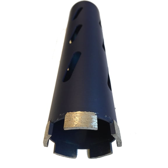 5-Pack 2-Inch Laser Welded Dry Diamond Core Drill Bits for Cutting Concrete and Asphalt, 2" Diameter x 11" Length