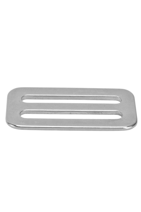5 Pack 2 Inch Width 304 Stainless Steel Adjustable Buckle for Webbing Straps Collars Belts Backpacks - 64x32x2mm