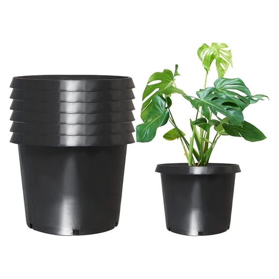 5-Pack 20 Gallon Premium Black Pot Plant Container Garden Planter Pots (20 Gallon)