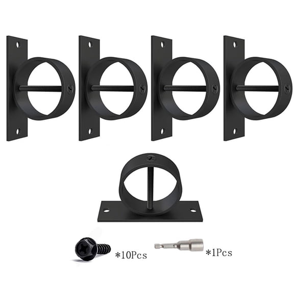 5 Pack 2inch Rope Support Holder for Corner Post Drop Ring Brackets Stainless Steel Decorative for Hemp Rope Fencing Stair Deck Railing Ceiling Hook