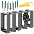 thumbnail image 1 of 3/4" Single Gang Receptacle Outlet Box Extender with Screws - Black or Gray - Pack of 5, 1 of 8