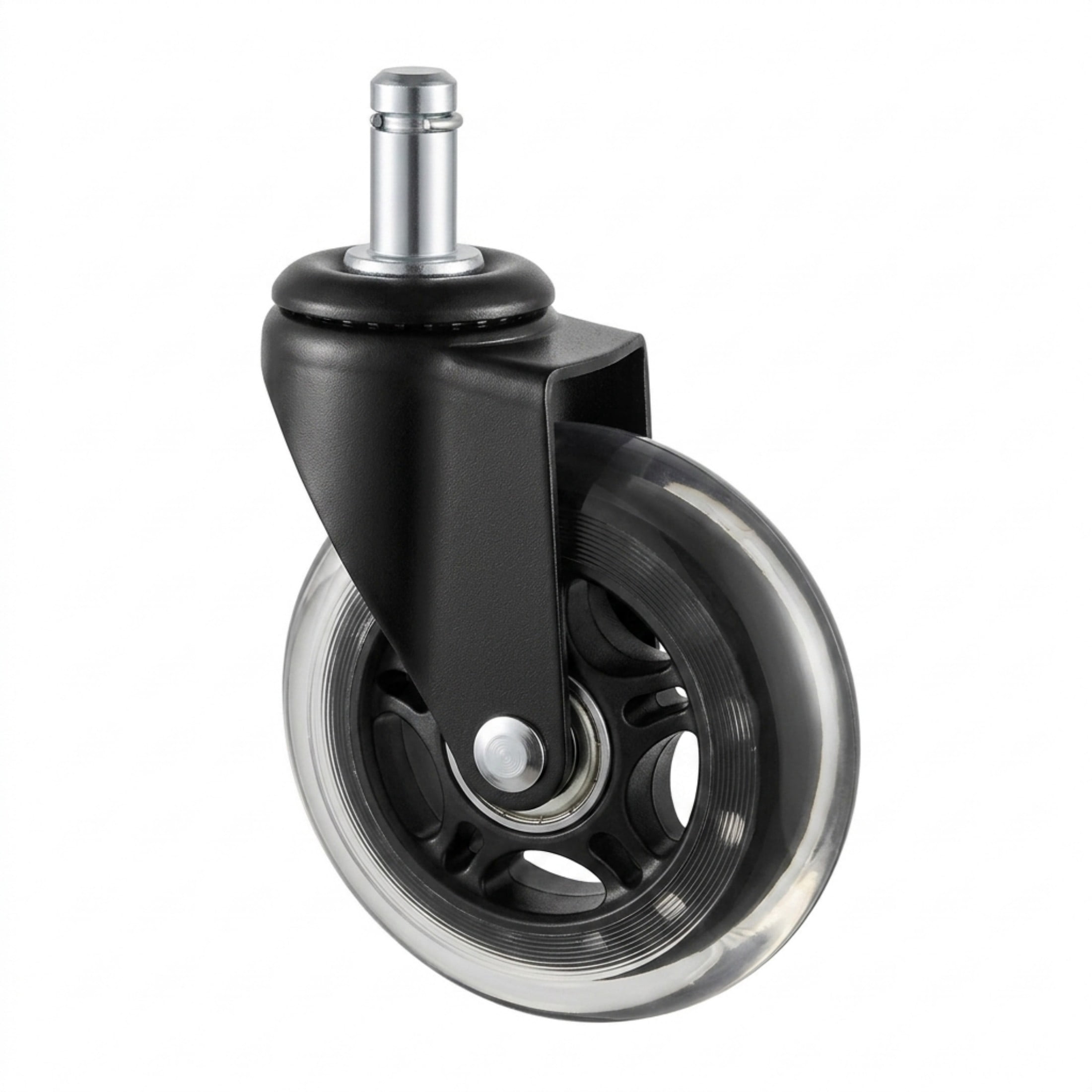 5-Pack 3" Office Chair Wheels Replacement, Heavy Duty Caster Wheels for Hardwood Floors and Carpet, Universal Fit, 130 lbs Capacity