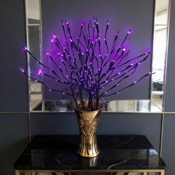 5 Pack 30 Inch Brown Lighted Willow Branches, 20 LED Battery Operated Artificial Twig Lights for Indoor & Outdoor Romantic Home Decor