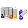 thumbnail image 1 of 5 Pack 32GB USB 3.0 Flash Drives Memory Stick USB3.0 Thumb Drives 32GB 5PCS, Black, 1 of 7