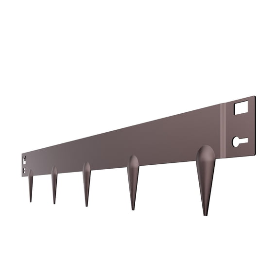 5 Pack 39x3in Brown Rustproof Steel Landscape Edging, Bendable Heavy Duty Lawn Border Easy Install Divider for Flower Bed Yard Path
