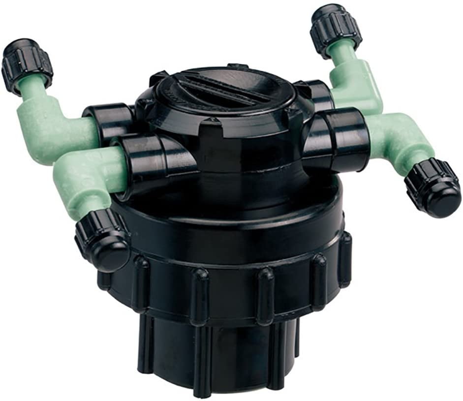 5 Pack 4-Port Drip Irrigation Manifold for 1/4 Inch Tube - Walmart.com