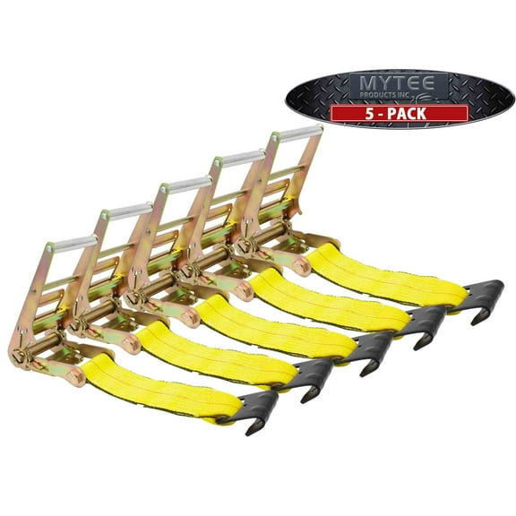 (5 Pack) 4" Ratchet w/ Flat Hook (No Strap)