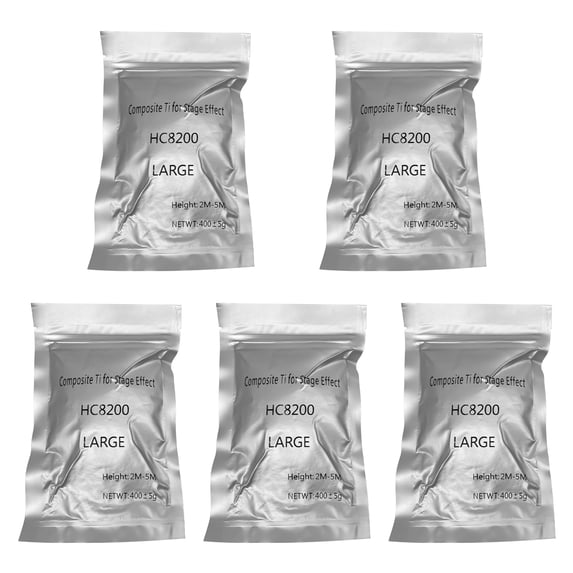 5 Pack 400g Cold Spark Machine Powder 2-5m Compound Ti Powder for Outdoor Party with Sealing Strip