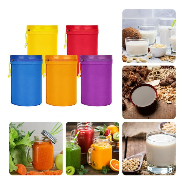 5Pack 5Gallon AllMesh Filter Bags 5 Gallon Filter Bag, 5 Color Fine