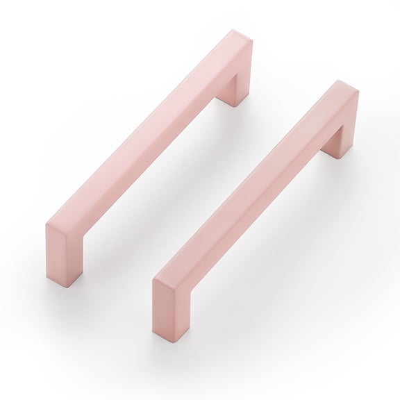 5 Pack 5 Inch Kitchen Square Cabinet Handles Brushed Nickel Drawer Pulls for Cupboard Hardware