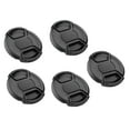 thumbnail image 1 of (5 Pack) 52mm Caps, Fotasy 52MM Front Lens Snap On Pinch Cap, 52 mm Protector Cover for DSLR SLR Camera Lense, 1 of 3