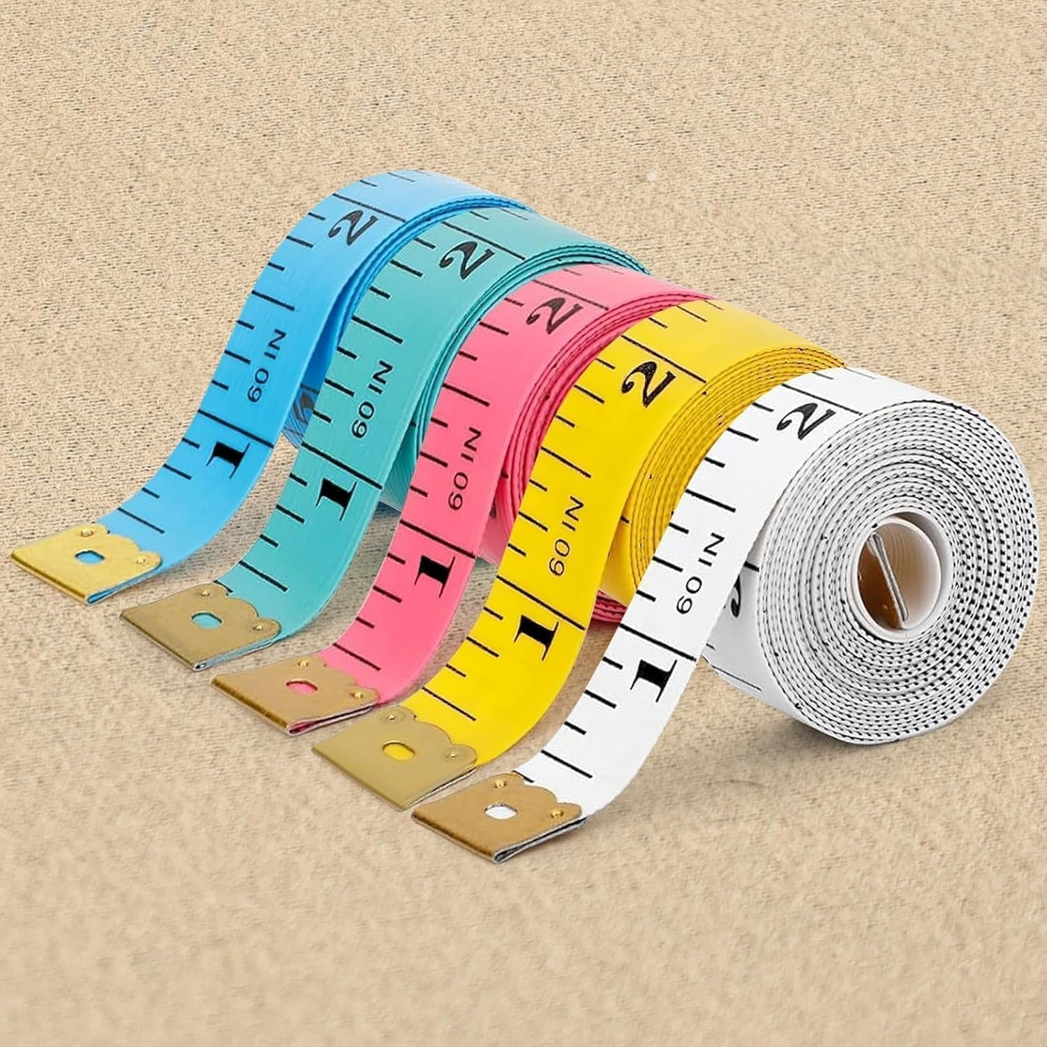 5 Pack 60-inch/150-cm Double Scale Rule, Tape Measure Soft Ruler ...