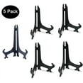 thumbnail image 1 of 5 Pack 7 Inch Acrylic Easel Stand, Display Stand, Plate Stands for Display, Photo Holder Picture Frame Book Stand -Black Color, 1 of 7