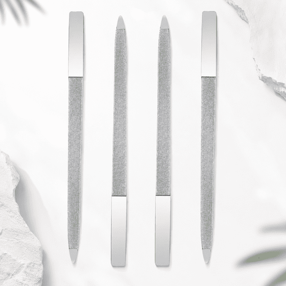 5 Pack 7 Inch Double Sided Diamond Nail Files for Manicure Nail Ridges