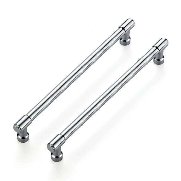 5 Pack 71/2 Inch Hole Center Solid Kitchen Cabinet Handles Polished Chrome Dr...