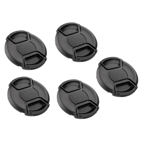 (5 Pack) 77mm Caps, Fotasy 77MM Front Lens Snap On Pinch Cap, 77 mm Protector Cover for DSLR SLR Camera Lense