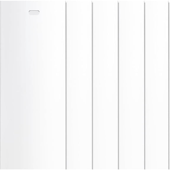 5 Pack 82.5" Vertical Replacement Blinds PVC Vertical Window Blinds Replacement Slats Parts for Sliding Glass Door Patio Door Window, White
