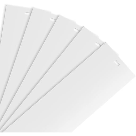 5 Pack 82.5" x 3.5" PVC Vertical Blind Replacement Slats, Blind Replacement Slats for Sliding Glass Doors, Window, Curved Smooth$$