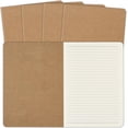 5 Pack A5 Kraft Notebooks Bulk, 8.15x5.5 Inches Lined Paper Journaling ...