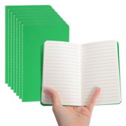 5 Pack A6 Notebook, A6 Journal Mini Notebook Pocket Kraft Memo Notepads Wide Ruled Lined Sketchbook Small 3.5x5.5 Inch 30 Sheets for Men Women Office Supplies Travelers,Dark Green