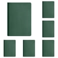thumbnail image 1 of 5 Pack A7 Compact Pocket Journal 3.03x4.33in, Dark Green Durable Soft Cover Sewed Notebook, Ink Block Mini Writing Pad Bundle For Home Office Daily Planning & Holiday Event Reminders, 1 of 5