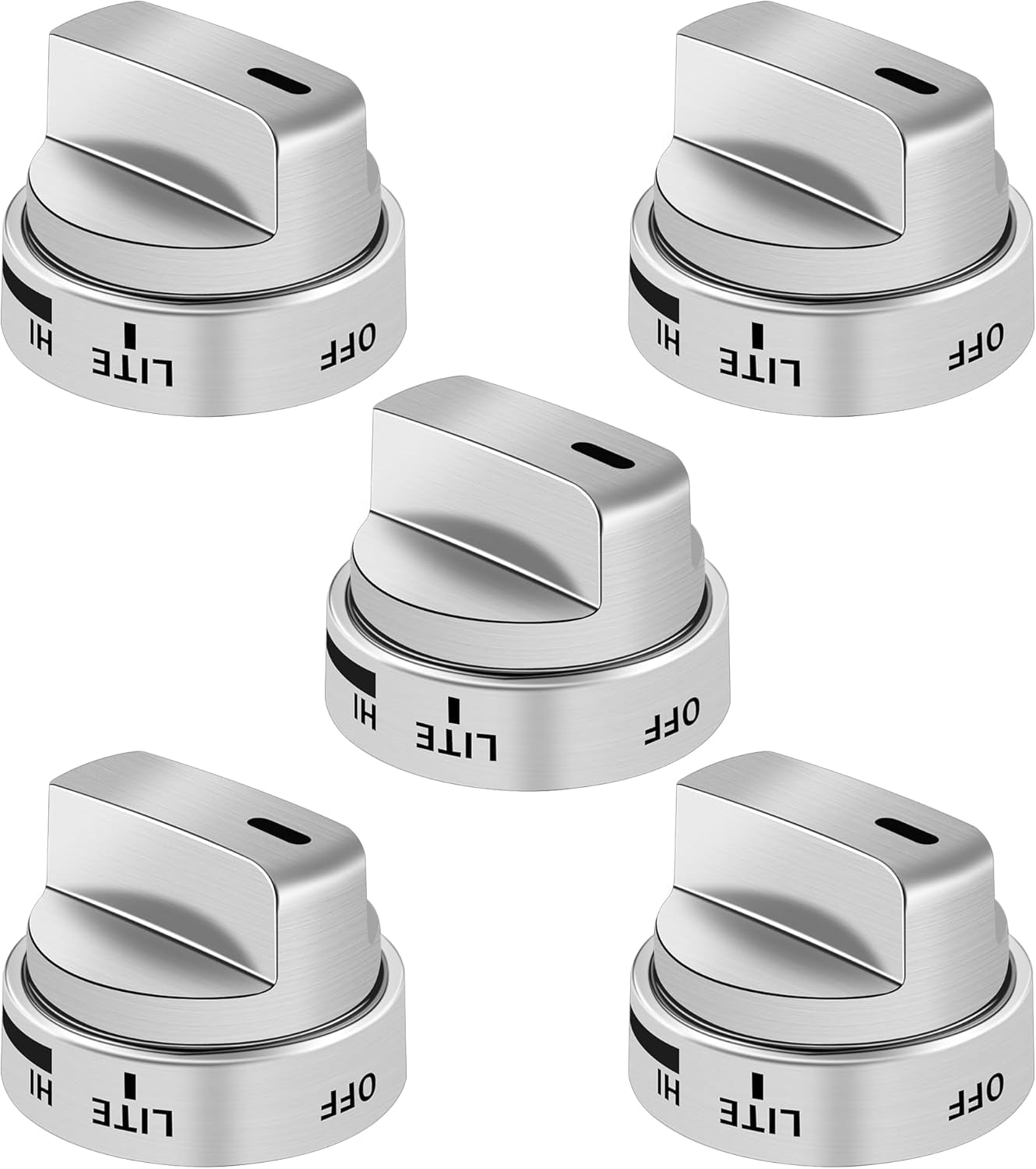 5 Pack AEZ73453509 Stove Knobs, Fit for LG Gas Range Oven