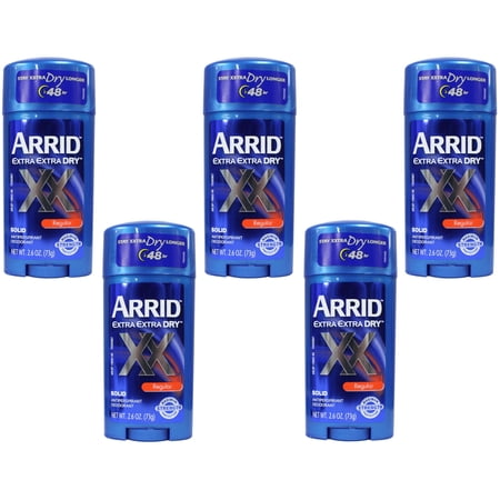 5 Pack - ARRID XX Anti-Perspirant Deodorant Solid Regular 2.70 oz Each